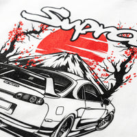 Supra Sakura Sunsetoversized cotton t-shirt for men and women by BOMBAE STORE