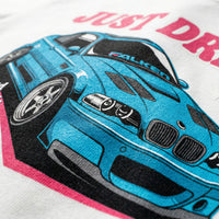 Just Drive M3oversized cotton t-shirt for men and women by BOMBAE STORE