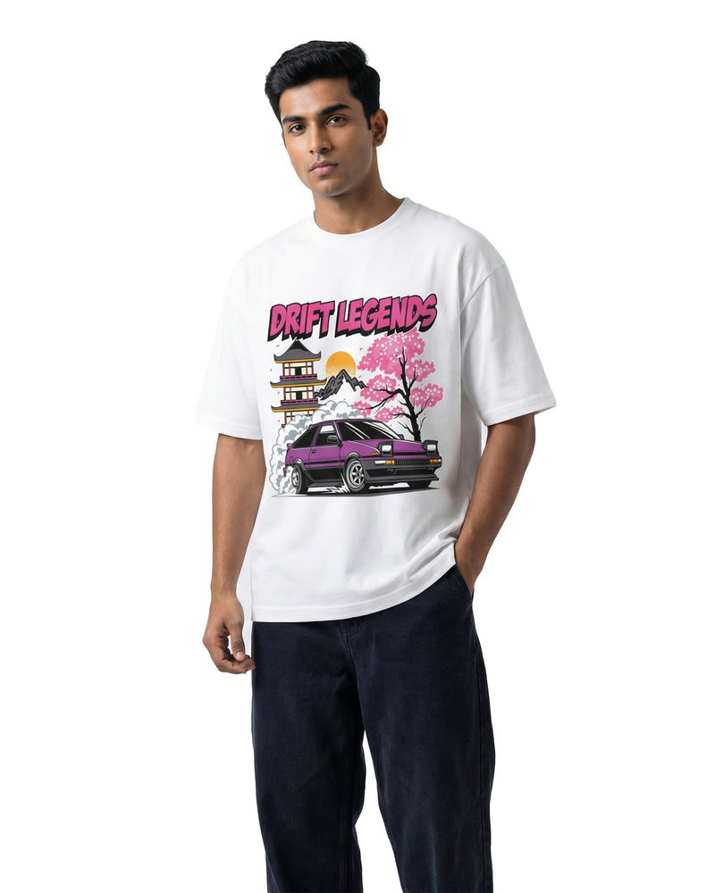 Drift Legends Sakuraoversized cotton t-shirt for men and women by BOMBAE STORE