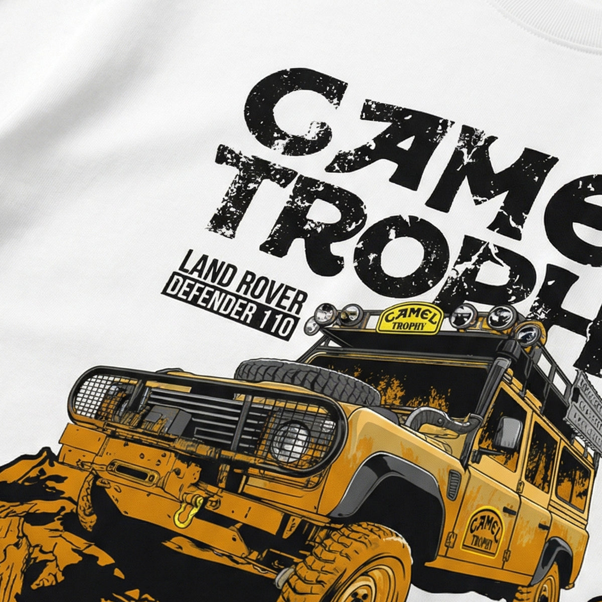 Camel Trophy Defenderoversized cotton t-shirt for men and women by BOMBAE STORE