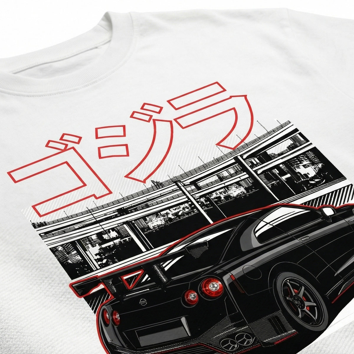 Godzilla GT-Roversized cotton t-shirt for men and women by BOMBAE STORE