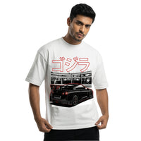 Godzilla GT-Roversized cotton t-shirt for men and women by BOMBAE STORE