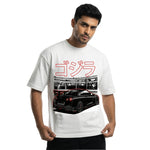 Godzilla GT-Roversized cotton t-shirt for men and women by BOMBAE STORE