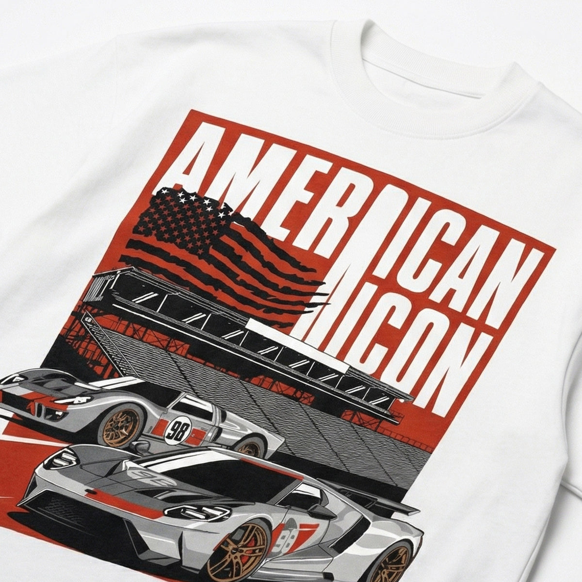 American Iconoversized cotton t-shirt for men and women by BOMBAE STORE