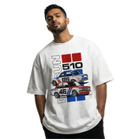 Datsun 510 Legendsoversized cotton t-shirt for men and women by BOMBAE STORE