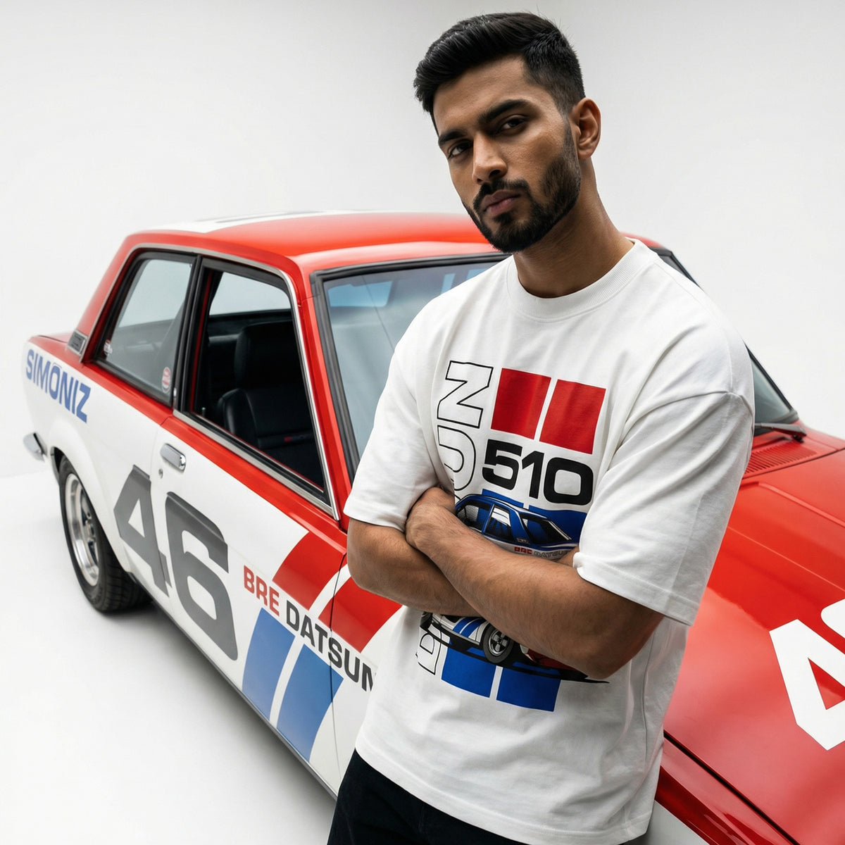 Datsun 510 Legendsoversized cotton t-shirt for men and women by BOMBAE STORE