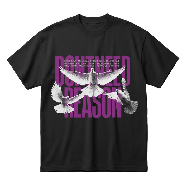 Bounded Reasonoversized cotton t-shirt for men and women by BOMBAE STORE