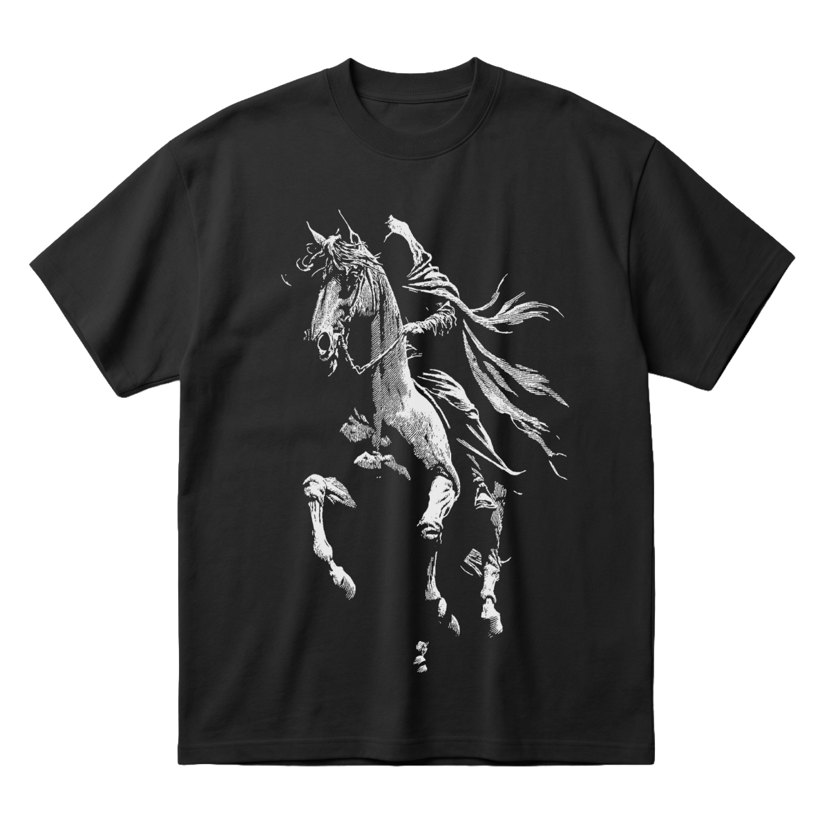 Phantom Rideroversized cotton t-shirt for men and women by BOMBAE STORE