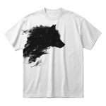 Shadow Wolfoversized cotton t-shirt for men and women by BOMBAE STORE