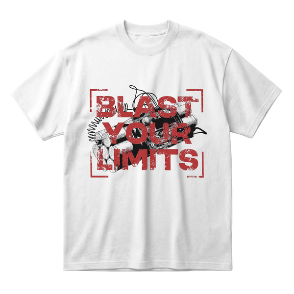 Blast Your Limitsoversized cotton t-shirt for men and women by BOMBAE STORE
